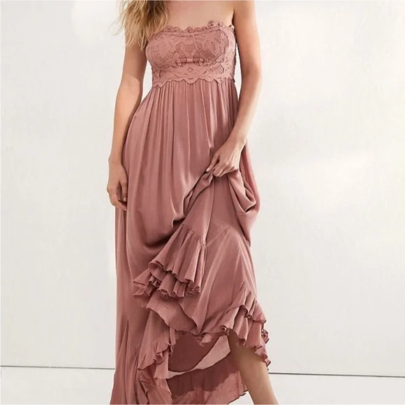 adella corset maxi dress Free People Adella Corset Maxi Dress - Ivory